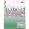 Špirálový zošit, A4, linajkový, 100 listov, PUKKA PAD 