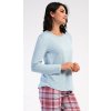 Vienetta Dámske pyžamo dlhé Dominica: světle modrá L