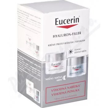 Eucerin Hyaluron-Filler krémy denný pre suchú pleť 50 ml + nočný krém 50 ml  darčeková sada od 37,41 € - Heureka.sk