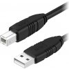 AlzaPower APW-CBUAB200B LinkCore USB-A to USB-B 2m, černý