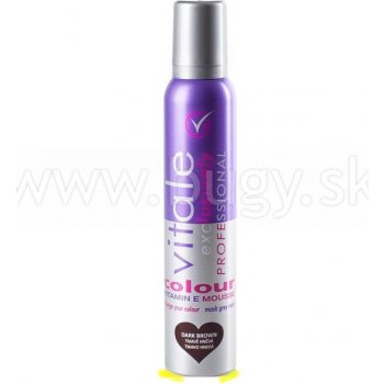 Vitale Exclusively farbiace penové tužidlo Dark Brown - tmavo hnedá 200 ml