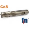 Fréza valcová čelná 6x13mm krátka 4br. HSSCo8 weldon , 2 zuby k stredu , typ F 122618F.060