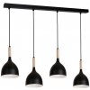 Luminex | Luster na lanku NOAK WOOD 4xE27/60W/230V | LU1876