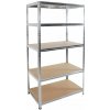 Kovový úložný regál Linder Exclusiv 180 x 90 x 40 cm, max. nosnosť 175 kg na policu