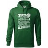 1975 v kocke - Mikina pánska Cape s kapucňou - XL ( Fľaškovozelená )