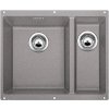 Blanco SUBLINE 340/160 U aluminium s tiahlom drez vľavo