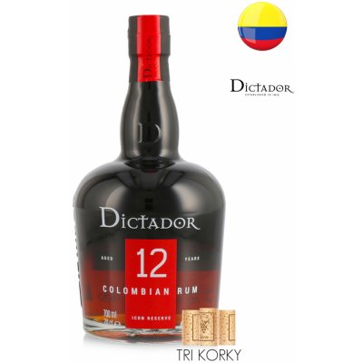 Dictador 12y 40% 0,7 l (čistá fľaša)