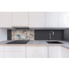 DIMEX | Dibond doska za kuchynskú linku | DBW-08040-212 Kvetinová talianska freska| 80 x 40 cm + Dibond obkladová doska Dimex do kuchyne Kvetinová talianska freskav rozmere 80 x 40 cm