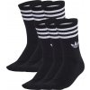 adidas Originals | 3-Stripes Crew 6er Pack Socks | čierna| M