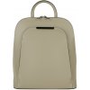 TALIANSKE Dámsky kožený batoh Taliansky veľký taupe Samuel béžový
