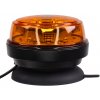 LED maják, 12-24V, 12x1W oranžový, magnet, ECE R65