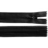 Špirálový zips skrytý No 3 dĺžka 30 cm dederon - 1 ks 332 čierna