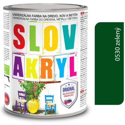 Slovlak Slovakryl 0530 - zelený 0,75kg