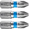 FORTUM hrot krížový pozidriv, sada 3ks, PZ 2 x 25 mm, S2 4741302