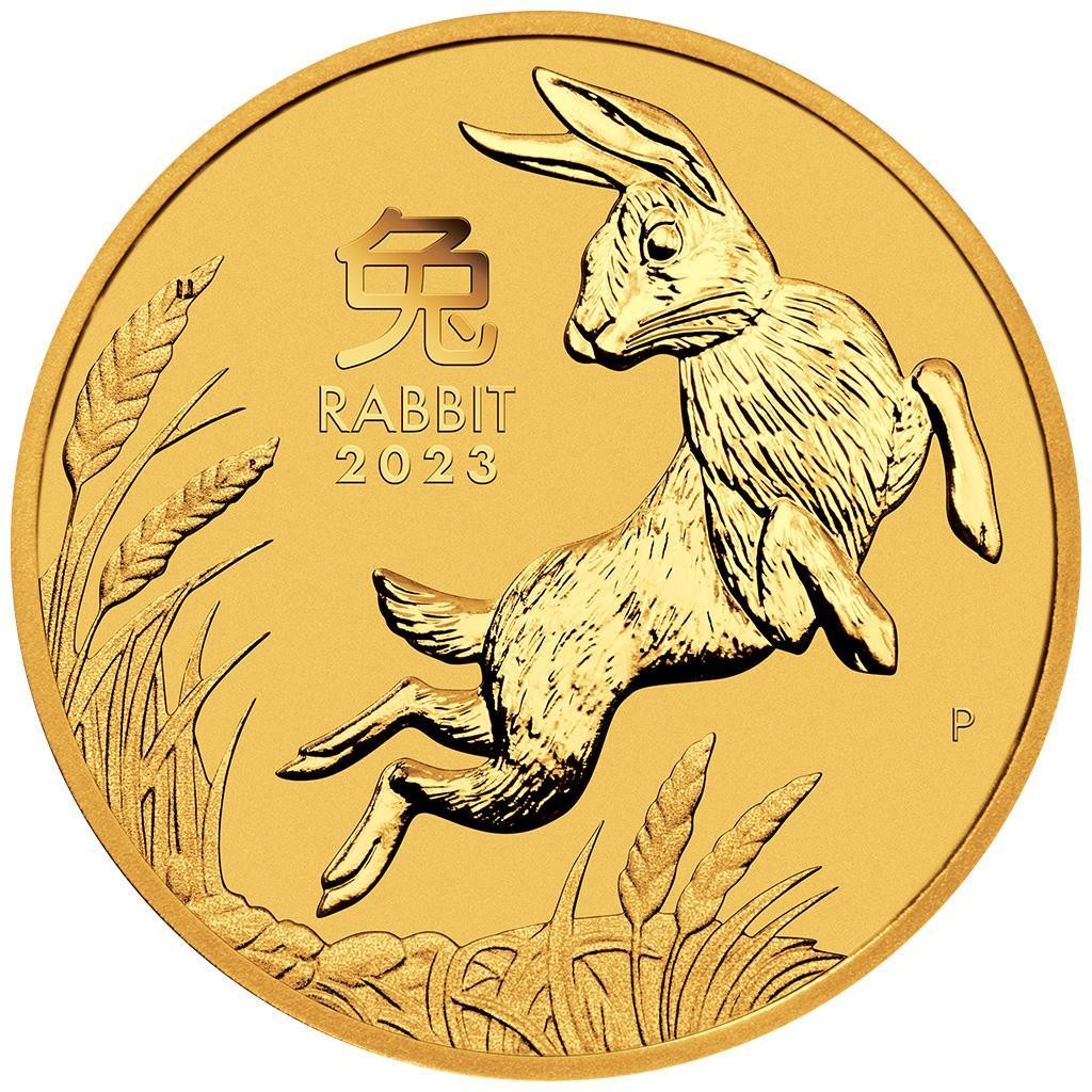 The The Perth Mint Zlatá minca Rok Zajaca Lunárna Séria 1/4 oz