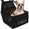Autosedačka pre psa 40 x 40 x 32 cm čierna
