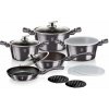 BERLINGERHAUS Sada riadu s mramorovým povrchom 13 ks Carbon PRO Line BH-6886