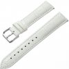Kožený remienok Ricardo Todi, biely 20 mm