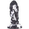 Dragonis Dildo 16 x 5,5 cm Black-White - gb33590
