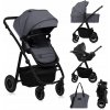 Kočík gondola kočík autosedačka Lionelo LO-AMBER PLUS 3IN1 GREY GRAPHITE