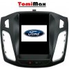 TomiMax Ford Focus TESLA style Android 14 autorádio s WIFI, GPS, USB, BT HW výbava: 4 Core 2GB+32GB LOW