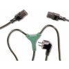 PREMCORD PremiumCord Kabel síťový 230V, Y-kabel přívodní M-2x F PR1-kpspy