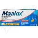 Voľne predajný liek Maalox bez cukru s príchuťou citróna tbl.mnd. 40 x 400 mg/400 mg