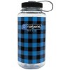 Plastová fľaša Nalgene - Wide Mouth Blue Plaid - 1000 ml