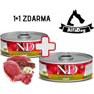 N & D CAT quinoa Adult Urinary Duck & Cranberry 80 g