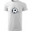 Futbalová lopta v triku - Tričko extra veľké (5-8XL) - 5XL ( Biela )