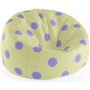 Sablio Sedací vak Cocoon Fialové bodky - 75 x 45 x 35 cm
