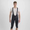 SPORTFUL Cyklistické nohavice krátke s trakmi - NEO - čierna M