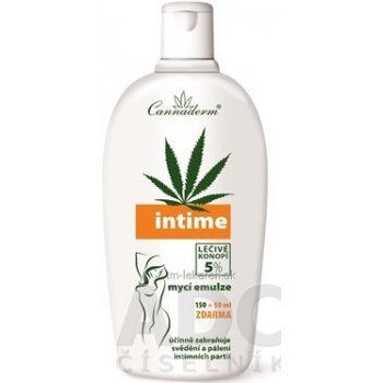 Cannaderm INTIME umývacia emulzia na intímnu hygienu 200 ml