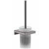 Hansgrohe AddStoris WC kefa nástenná, matné sklo/kefovaný čierny chróm 41752340-HG