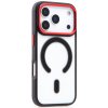 AppleMix Kryt COLOR EDGE MAG COVER pre Apple iPhone 17 Pro Max - sub. MagSafe - čierna / červená