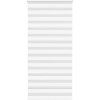 VidaXL Roleta zebra, biela, 100,9 cm, polyester