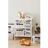Kontajner SMARTSTORE „Classic 15“, priehľadný, plast, čierne úchytky, 6 priehradiek, 3507790