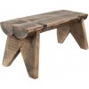 Clayre & Eef Hnedý antik drevený stolík na kvety - 38*17*17 cm - Clayre & Eef