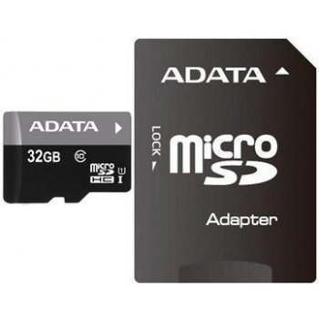 ADATA Premier microSDHC 32GB UHS-I U1 + adapter AUSDH32GUICL10-RA1