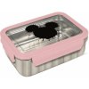 Stor nerezová dóza / krabička na jedlo Mickey Mouse Pink Hermetico 1020ml 03930