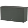 String Komoda String Cabinet with flip door, dark grey