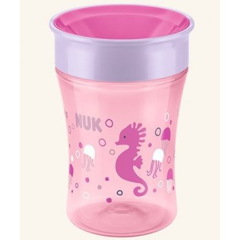 Nuk tréningový hrnček Magic Cup 250 ml 360° růžová