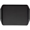 Cambro Obdélníkový podnos s tvarovanými držadly 410x300 mm, černý | CAMBRO, Fast Food