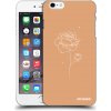 Picasee silikónový čierny obal pre Apple iPhone 6 Plus/6S Plus - Peonies