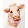 ZUTY Maľovanie podľa čísel - KRAVA SO SLUCHÁTKAMI (MYROSLAVA VOLOSCHUK) Rámovanie: bez rámu a bez vypnutia plátna, Rozmer: 80x100 cm