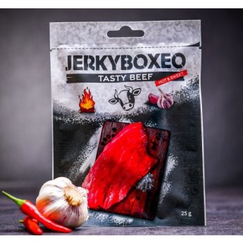 Jerkyboxeo Mierne štipľavé sušené hovädzie mäso 25 g