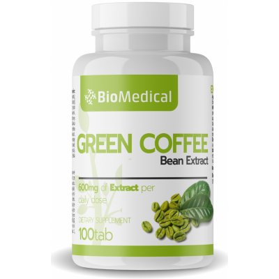 BioMedical Zelená káva 100 tabliety