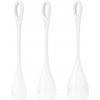 Satisfyer Yoni Power 1 - sada gejšských gulôčok - biela (3-dielna)