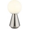GLOBO 21029N SORA dotyková stolná lampička V235mm LED 1,5W 160/140lm 3000+4500+6500K IP41 nikel, opálová, USB Cable incl.