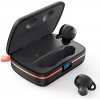 AppleMix Bezdrôtové slúchadlá CHOETECH TWS - vodotesné + solárny panel + powerbank 2500mAh - čierne
